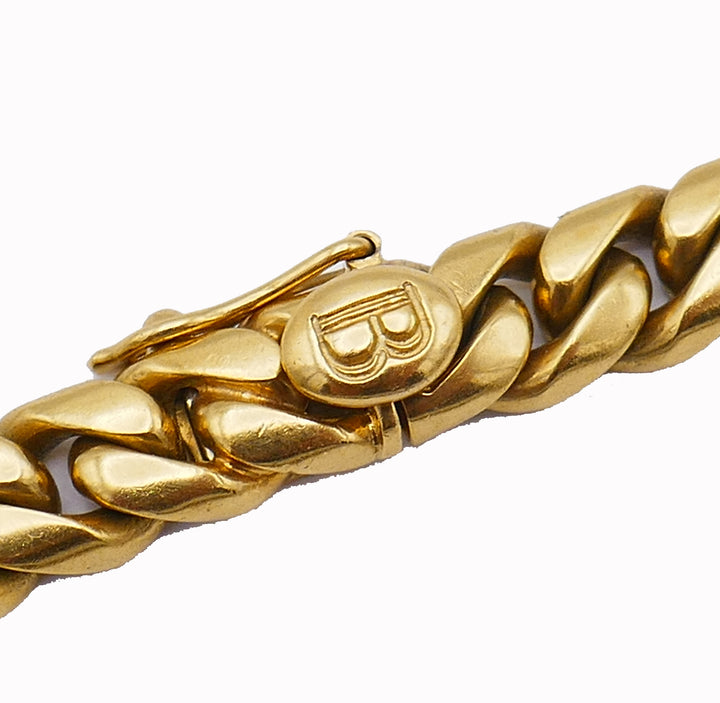 Vintage Bvlgari 18k Yellow Gold Chain Necklace Bulgari