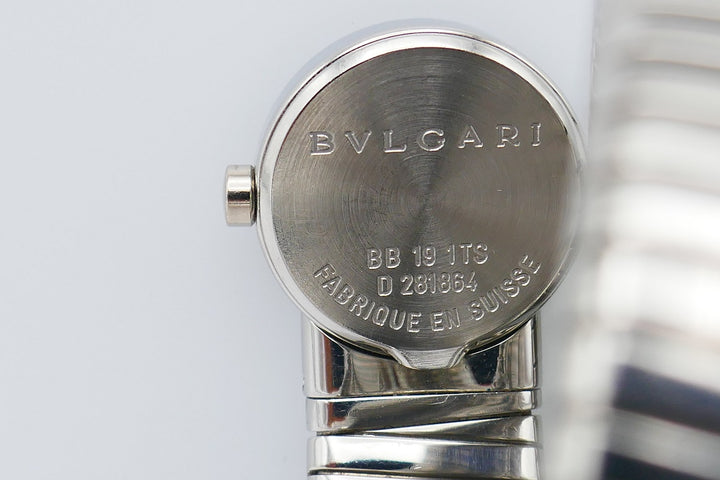 Bvlgari Tubogas Stainless Steel Diamond BB19 Watch