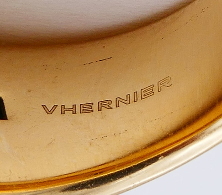 Vhernier Pirouette Ring 18k Gold Estate Jewelry Italy