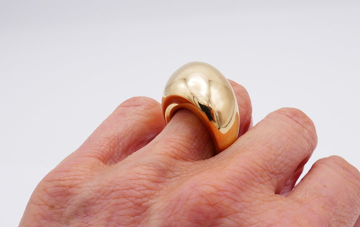 Vhernier Pirouette Ring 18k Gold Estate Jewelry Italy