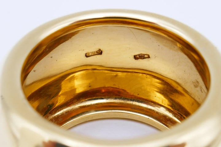 Pomellato Cigar Band Ring 18k Gold Size 6.5