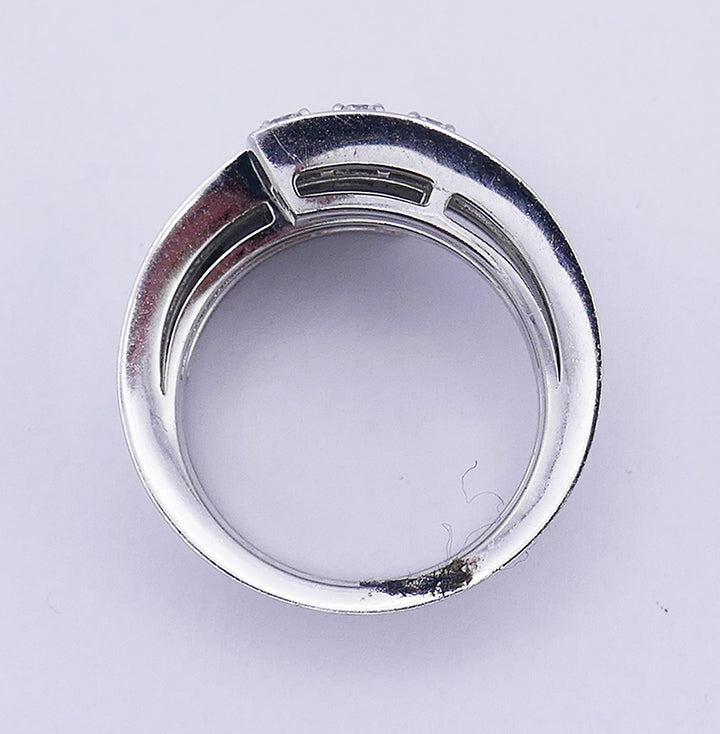 Vintage Cartier Ring 18k Gold Diamond Spiral Cocktail Estate