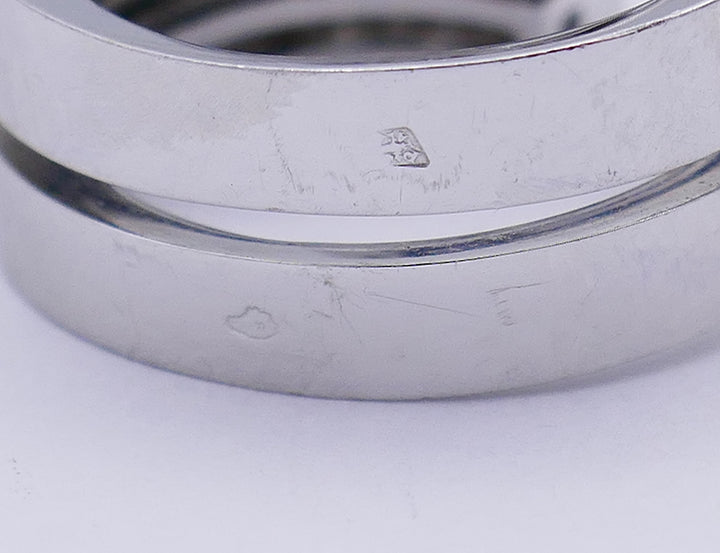 Vintage Cartier Ring 18k Gold Diamond Spiral Cocktail Estate