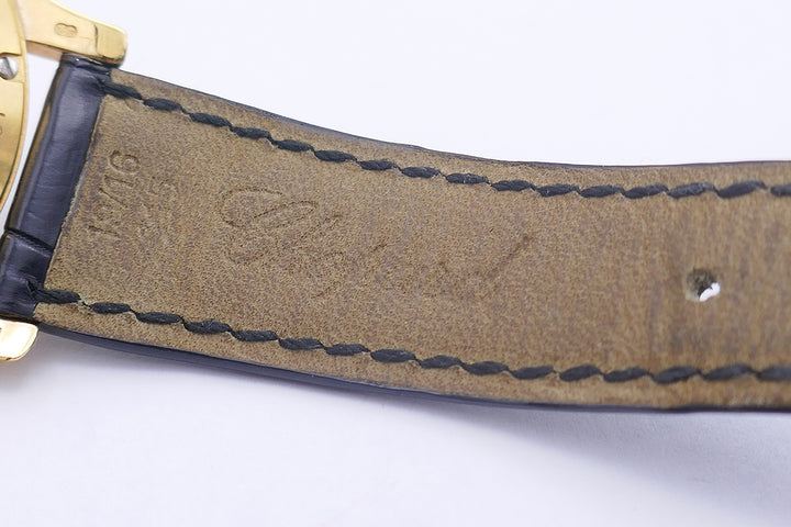 Vintage Chopard Watch L.U.C 18k Gold Leather Strap Estate