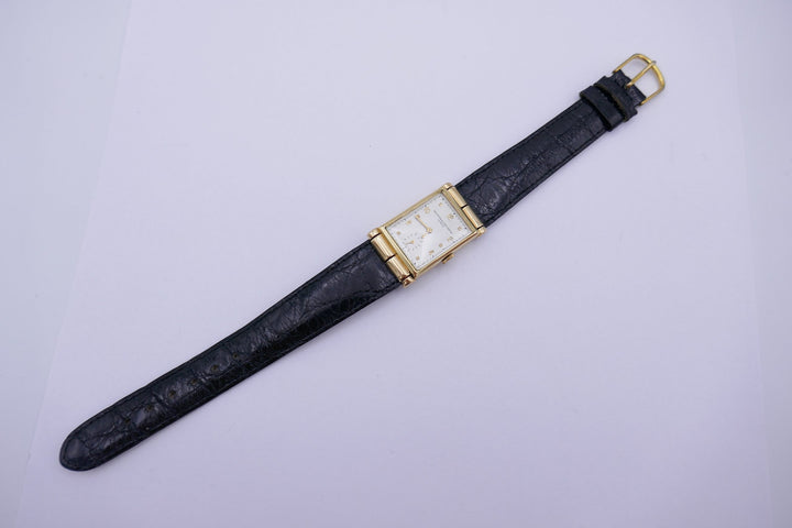 Vintage Vacheron & Constantin Watch 14k Gold Leather Strap