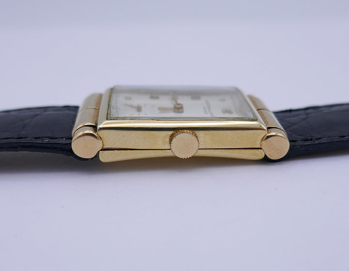 Vintage Vacheron & Constantin Watch 14k Gold Leather Strap