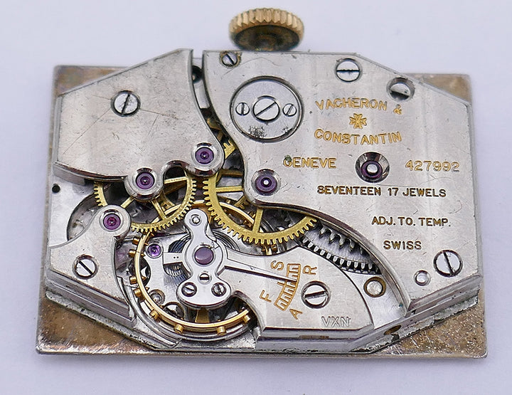 Vintage Vacheron & Constantin Watch 14k Gold Leather Strap