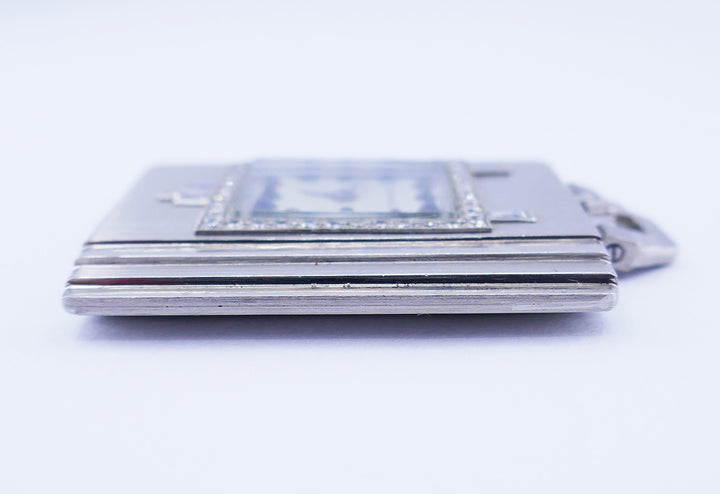 Vintage Tiffany & Co. Pocket Watch Pendant Platinum Diamond