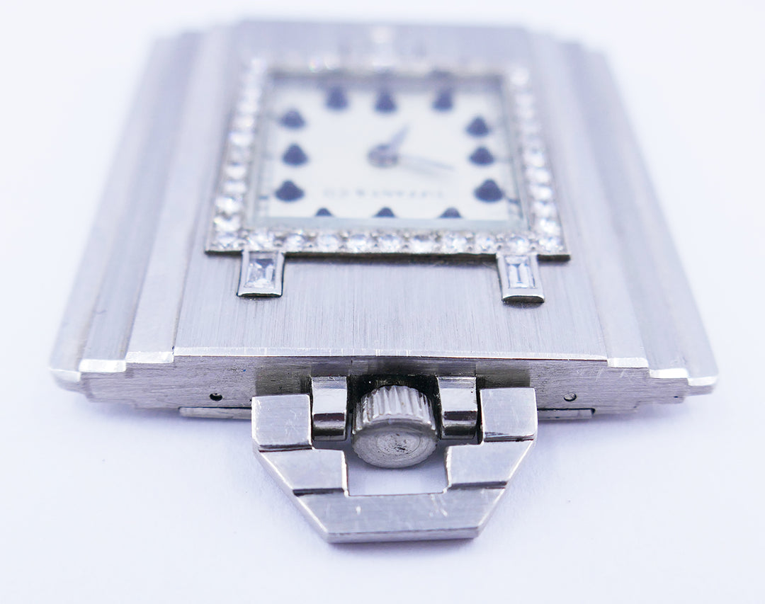 Vintage Tiffany & Co. Pocket Watch Pendant Platinum Diamond