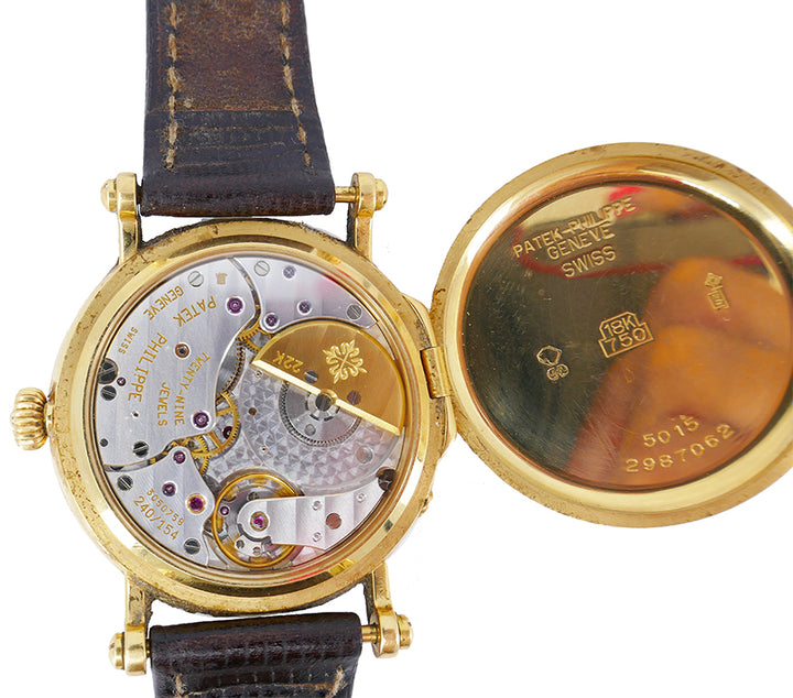 Patek Philippe 5015 Gold Watch Power Reserve 18k