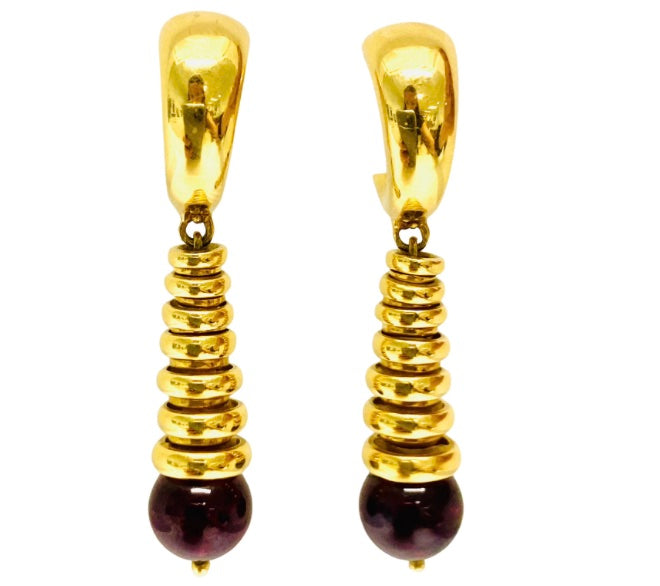 Pomellato Garnet Earrings Gold