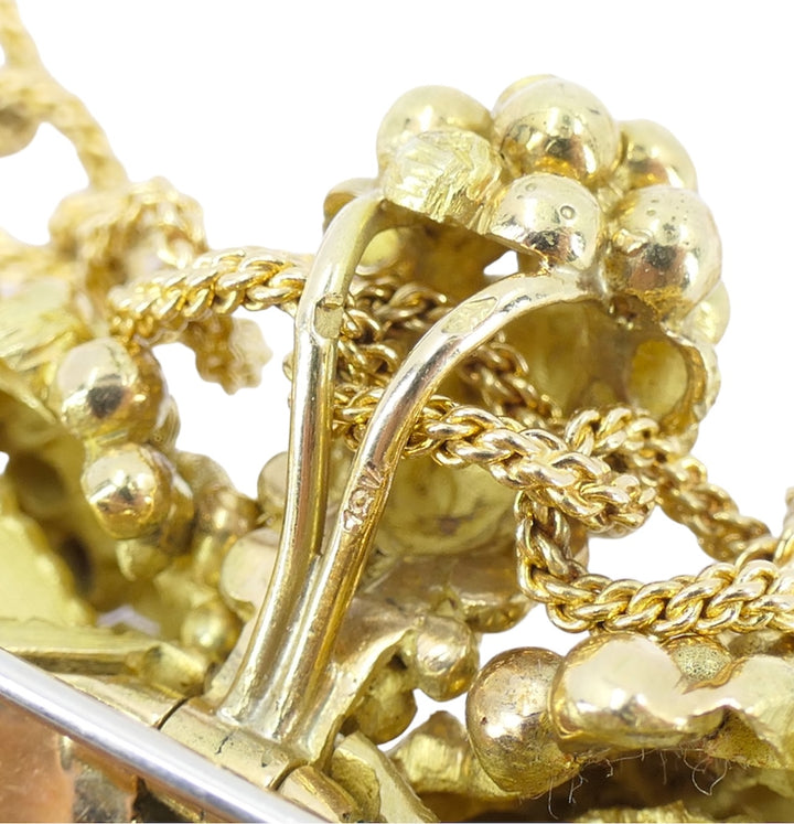 Roger Lebenstein 18k Gold Aries Pendant Necklace