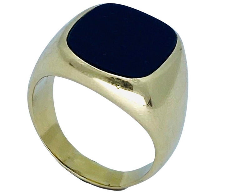 Tiffany & Co. 14k Gold Signet Ring Bloodstone
