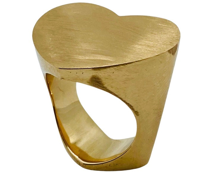 Tiffany Paloma Picasso Double Modern Heart Ring 18k Gold