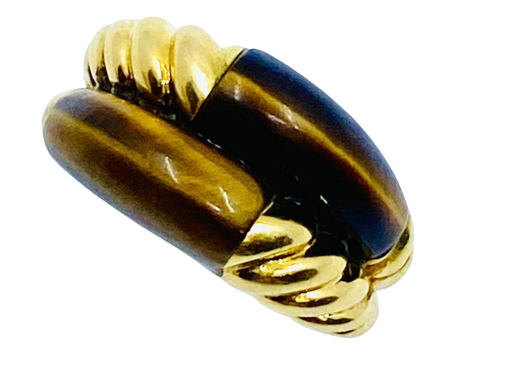 Van Cleef & Arpels Tiger's Eye Gold Vintage Ring