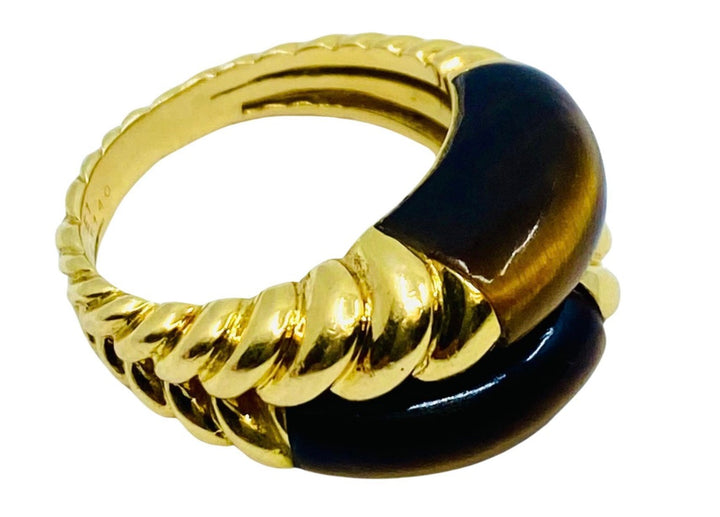 Van Cleef & Arpels Tiger's Eye Gold Vintage Ring