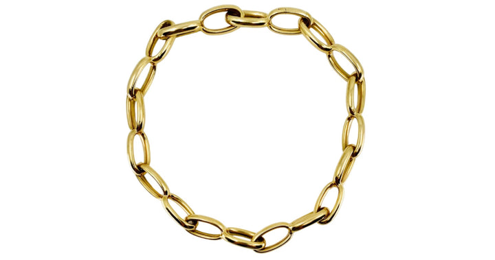 Vhernier Ottovolante Gold Necklace Long Oval Link