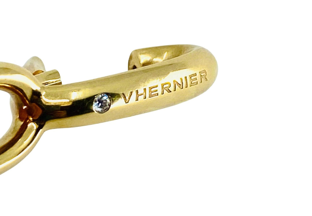 Vhernier Ottovolante Gold Necklace Long Oval Link