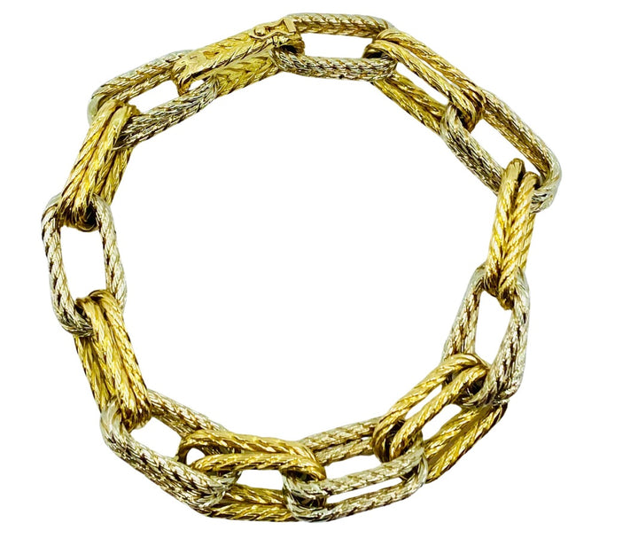 Carlo Weingrill 18k Two-Tone Gold Rope Chain Bracelet