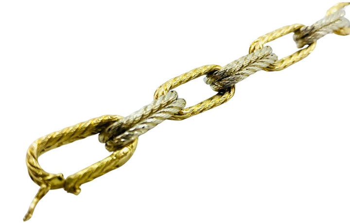 Carlo Weingrill 18k Two-Tone Gold Rope Chain Bracelet