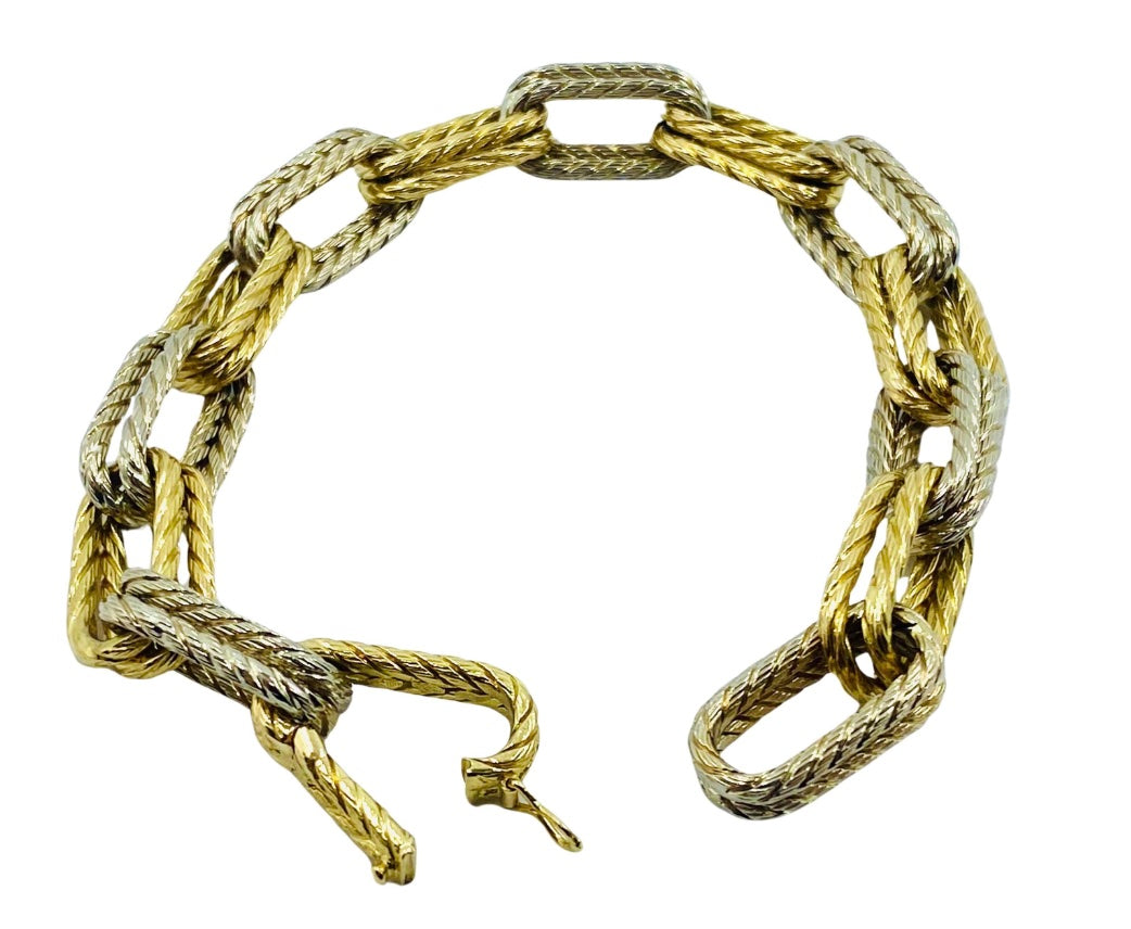 Carlo Weingrill 18k Two-Tone Gold Rope Chain Bracelet