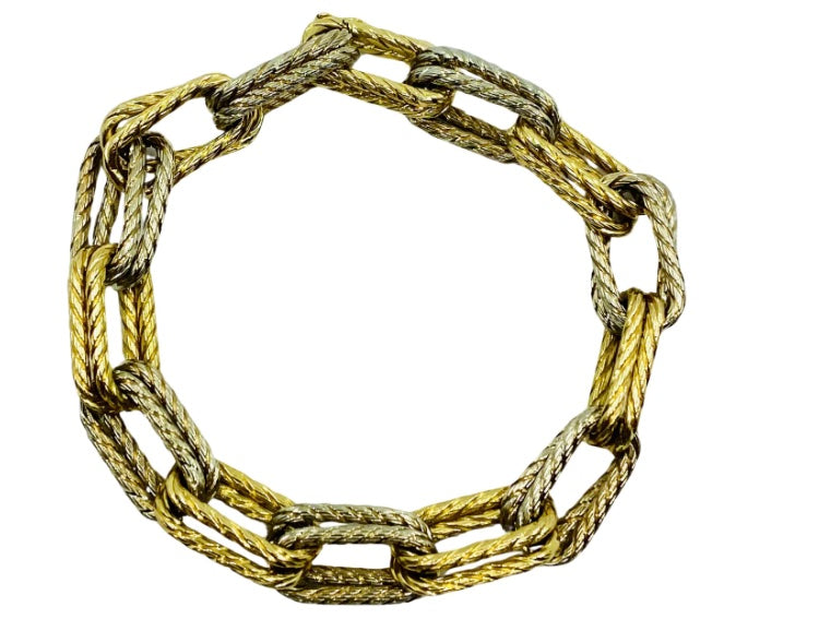Carlo Weingrill 18k Two-Tone Gold Rope Chain Bracelet