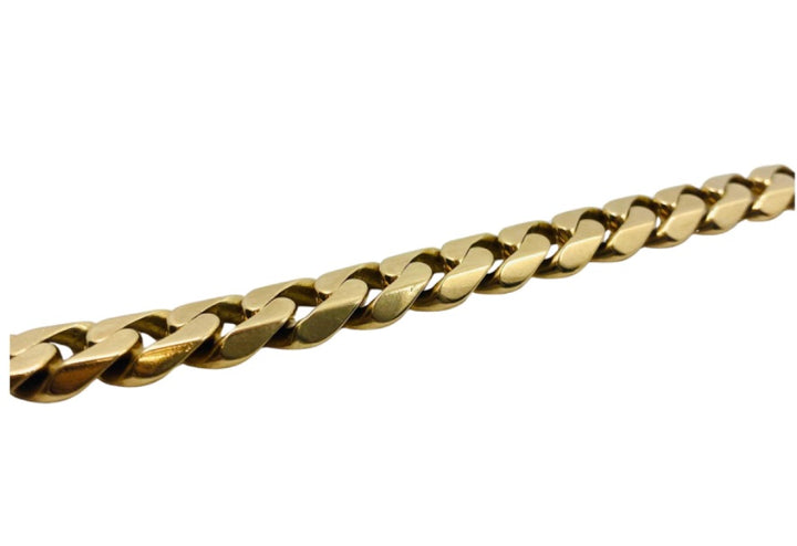 Vintage French Bracelet 18k Rose Gold Curb Link