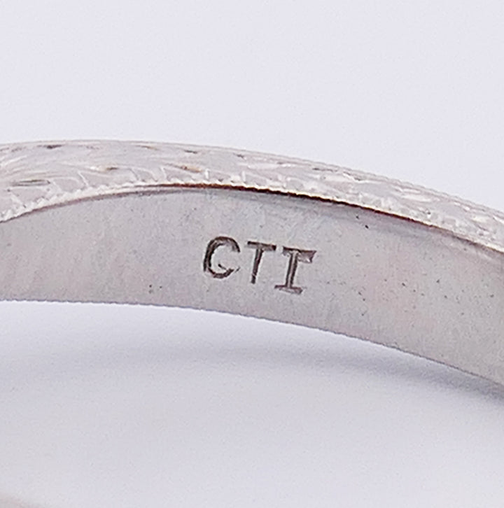 Vintage Diamond Platinum Three-Stone Ring Estate Jewelry