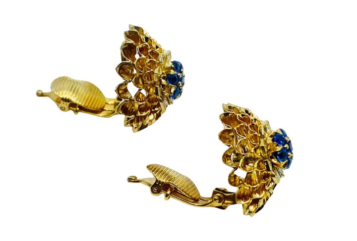 Vintage Tiffany & Co. 14k Gold Sapphire Diamond Set