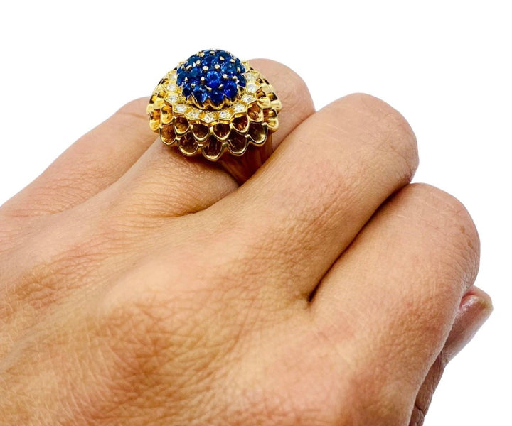 Vintage Tiffany & Co. 14k Gold Sapphire Diamond Set