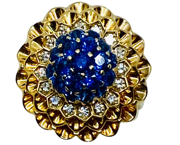 Vintage Tiffany & Co. 14k Gold Sapphire Diamond Set