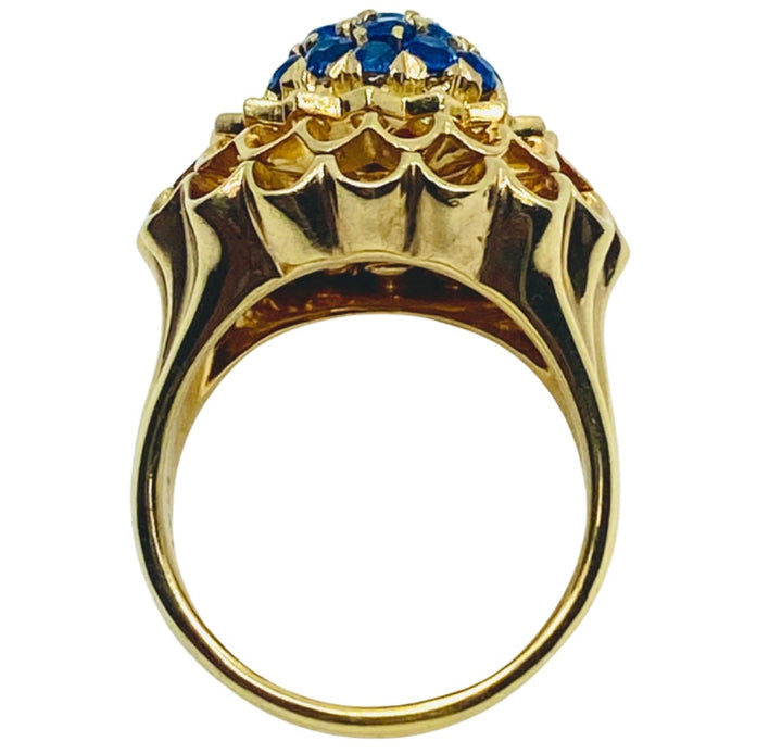 Vintage Tiffany & Co. 14k Gold Sapphire Diamond Set