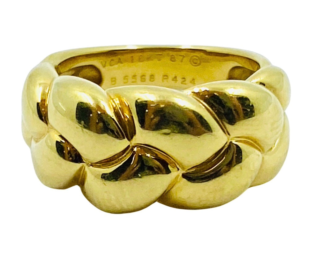 Vintage Van Cleef & Arpels Gold Braided Band Ring
