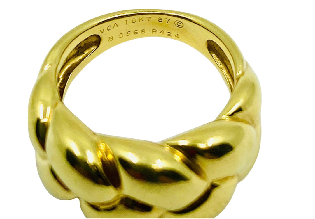 Vintage Van Cleef & Arpels Gold Braided Band Ring