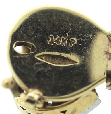 14K Yellow Gold Diamond Buckle Double Twisted Robe Link Bracelet