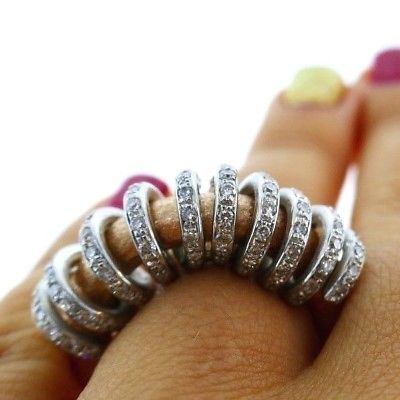 18K Rose Gold and White Gold Diamond Ring