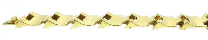 18K Yellow Gold and Rose Gold Heavy Link Bracelet