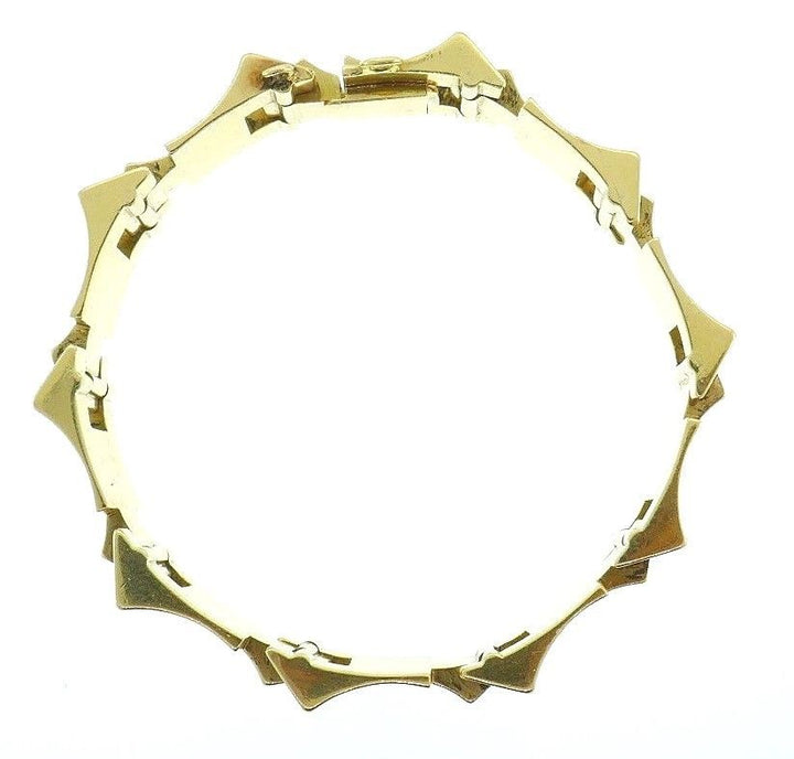 18K Yellow Gold and Rose Gold Heavy Link Bracelet