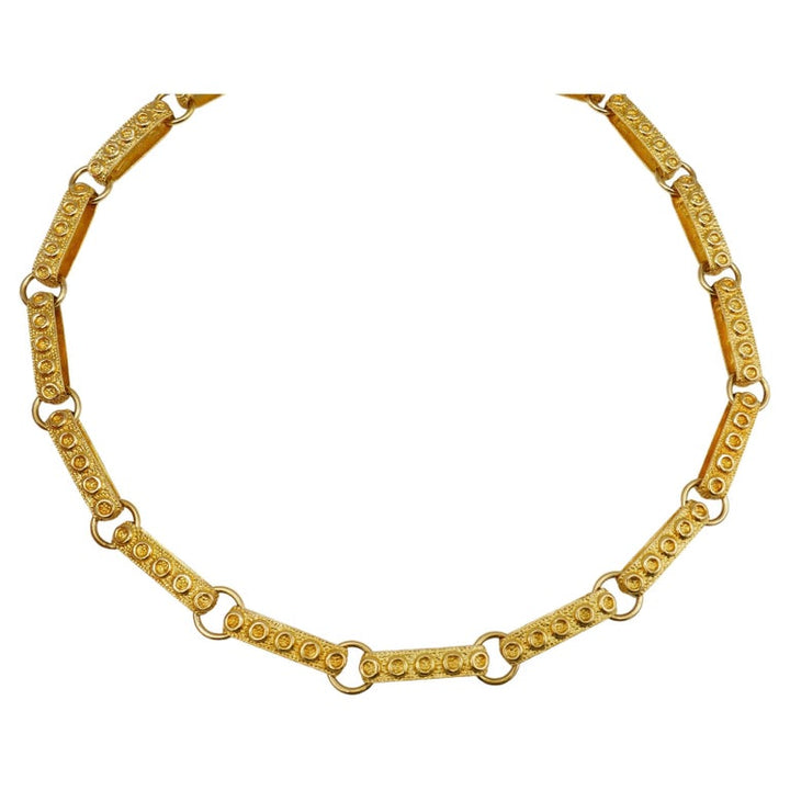 1950s Gold Necklace Heavy Link