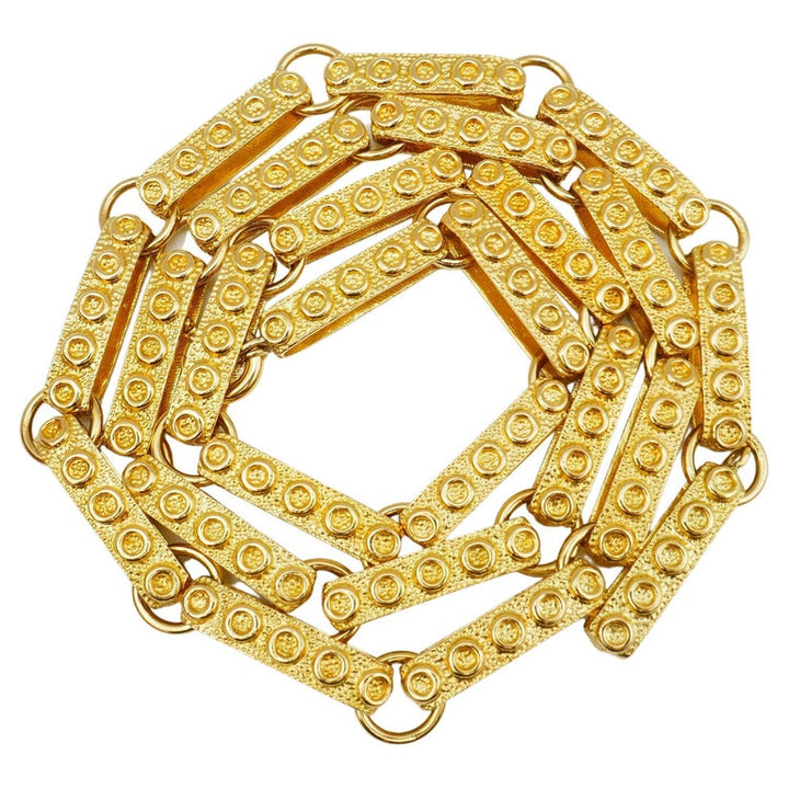 1950s Gold Necklace Heavy Link