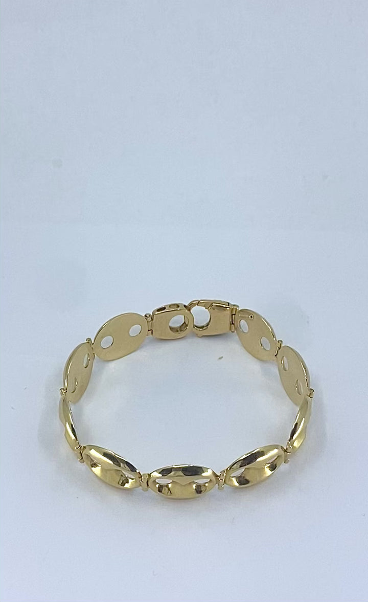 18k Yellow Gold Mariner Link Bracelet