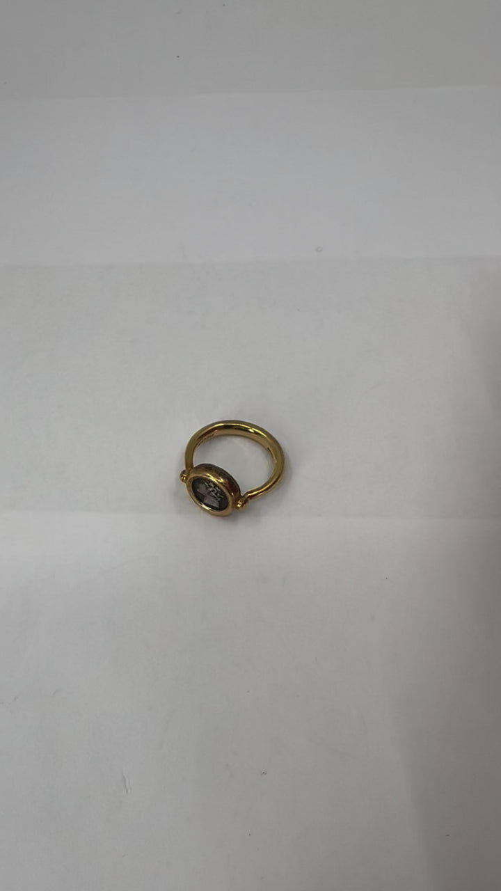 Bvlgari 18k Gold Monete Ancient Coin Ring