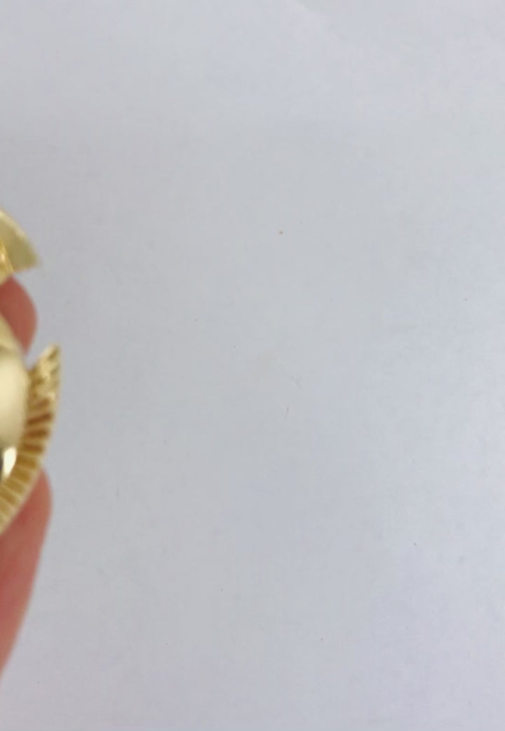 Trabert & Hoeffer 18k Gold Pieces Pendant 14k Chain Necklace