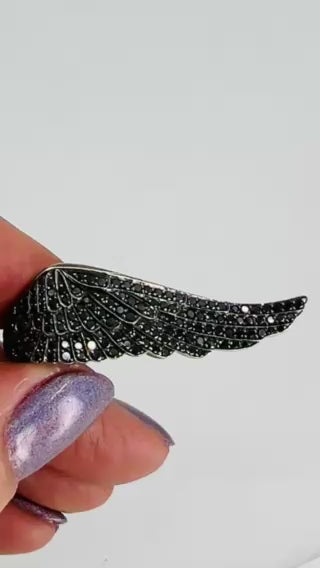 Garrard Black Diamond Wing Ring 18k Gold