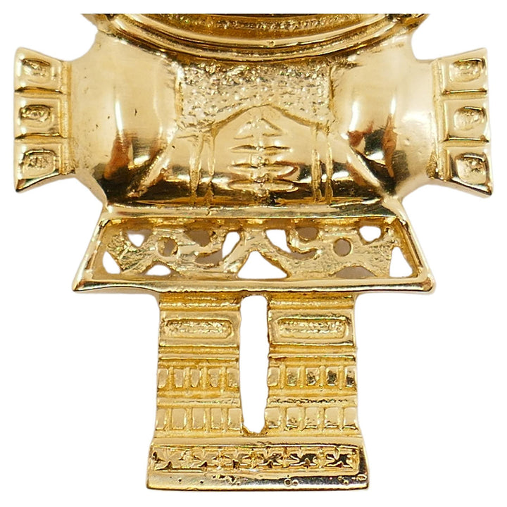 18k Gold Diamond Pirate Pendant