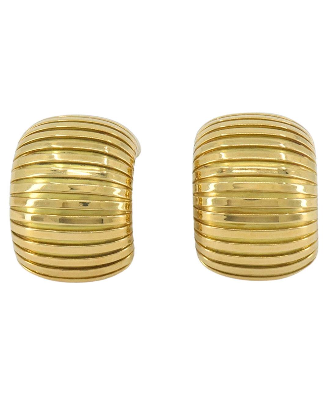 Carlo Weingrill 18k Gold Clip-On Earrings Tubogas Design