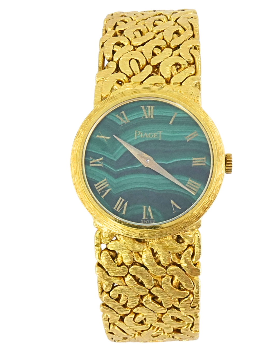 Vintage Piaget 18k Gold Watch Malachite Dial ref. 924 N66