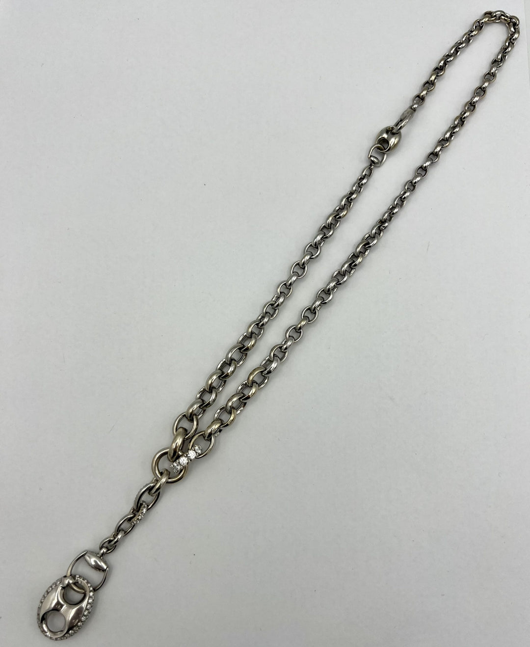 Gucci White Gold Diamond Necklace