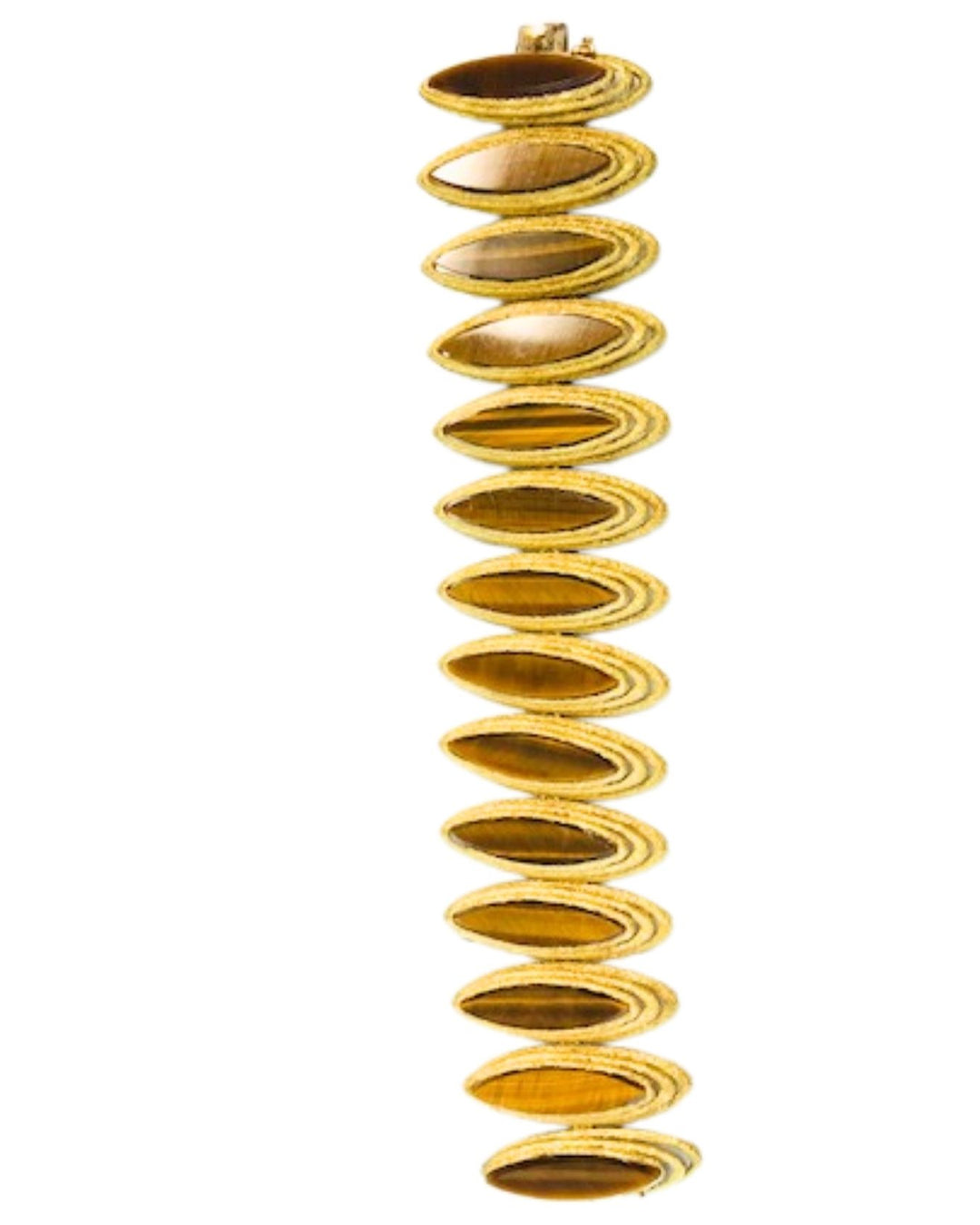 Vintage Kutchinsky Tiger’s Eye Bracelet 18k Gold