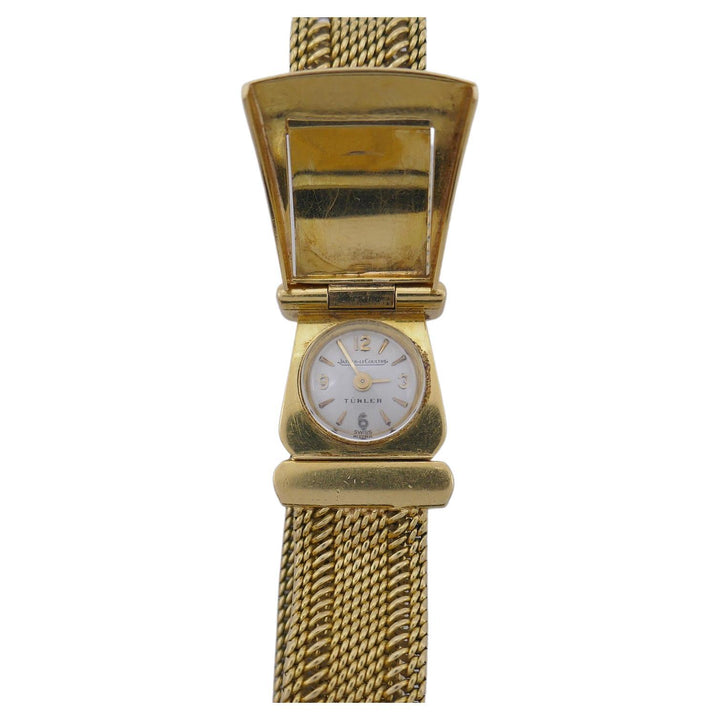 Vintage Jaeger-LeCoultre TŸrler Gold Mesh Wristwatch Bracelet